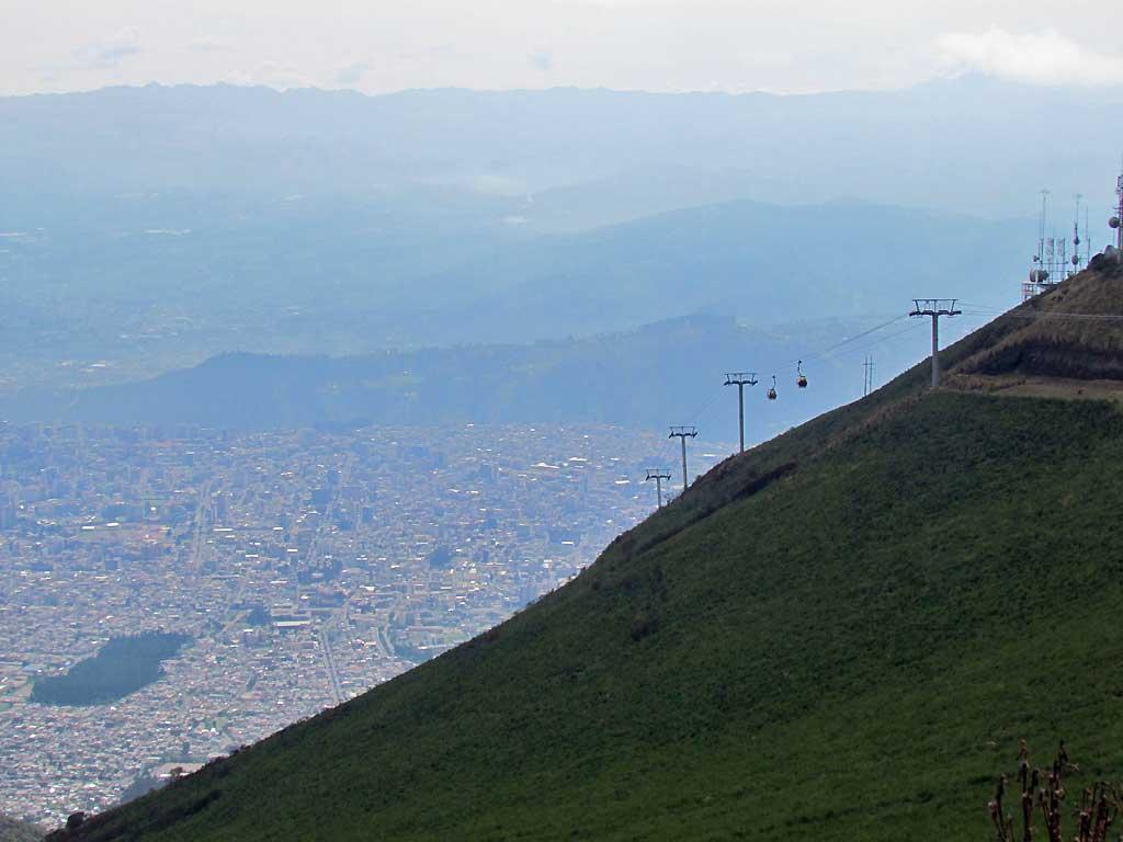 Teleferico gondola views of Quito 4356