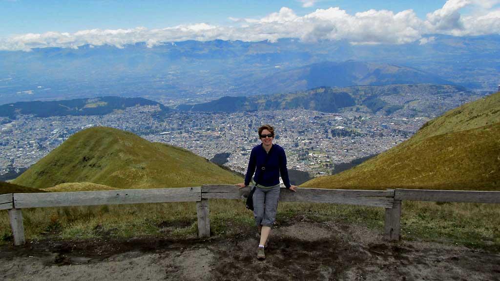 Tracie, Views of Quito from Cruz Loma 19