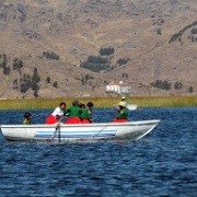 Children rowing home from school, Uros Islands, Lake Titicaca 122.jpg