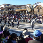 School parade, Plaza de Armas, Cusco 132.jpg
