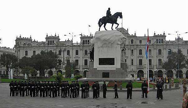 Plaza Simon Bolivar and Legislative Palace, Lima 01