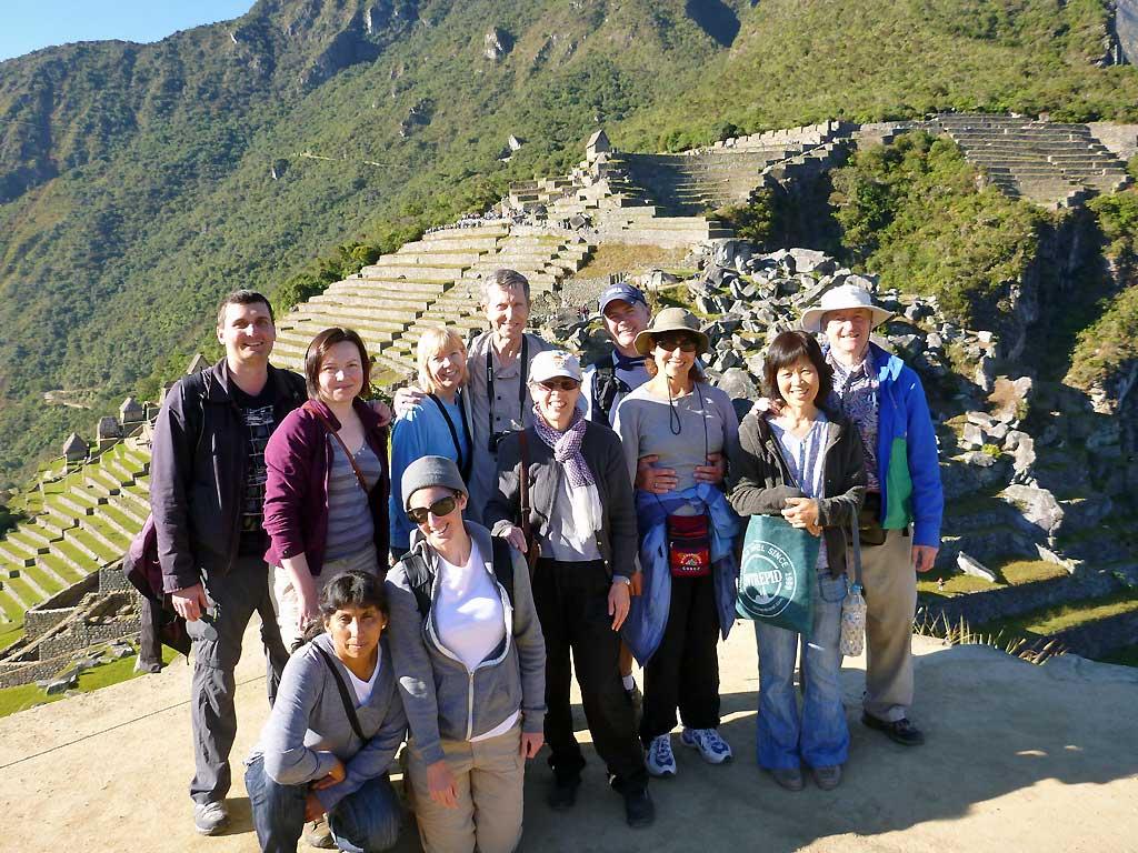 Machu Picchu, Tim and Intrepid Group June 2012 1020739