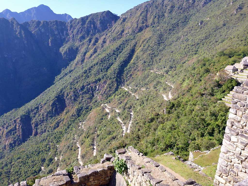 Switchbacks to access Machu Picchu 1020772
