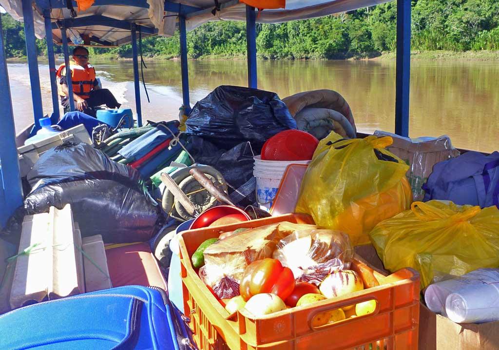 Supplies for camping, Tambopata River 180