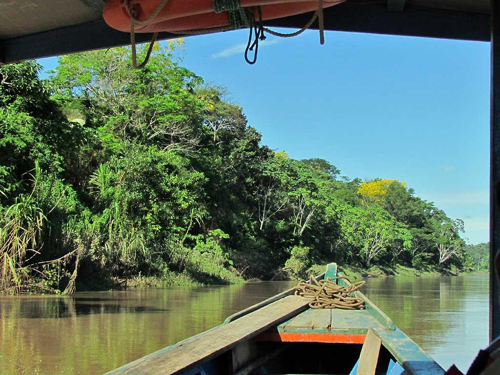 Wooden boat, Tambopata River 112