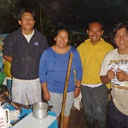 Staff at camp cooking shelter, Tambopata River 188.jpg