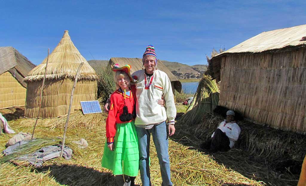 Tim and Viki, Uros Islands, Lake Titicaca 117
