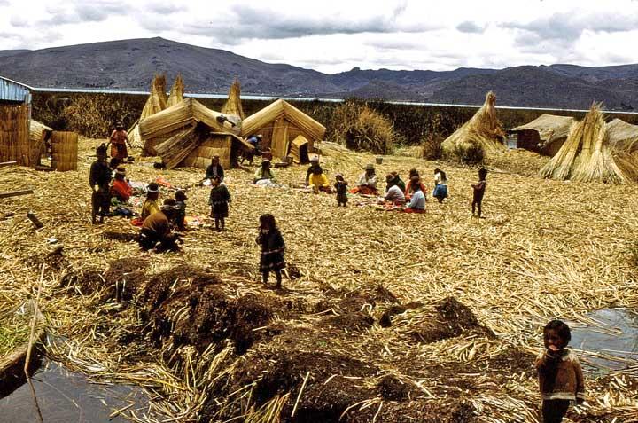 Uros Islands in the 1980s