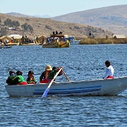 Children rowing home from school, Lake Titicaca 124.jpg