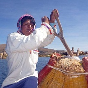 Reeed boat rowing, Uros Islands, Lake Titicaca 135.jpg